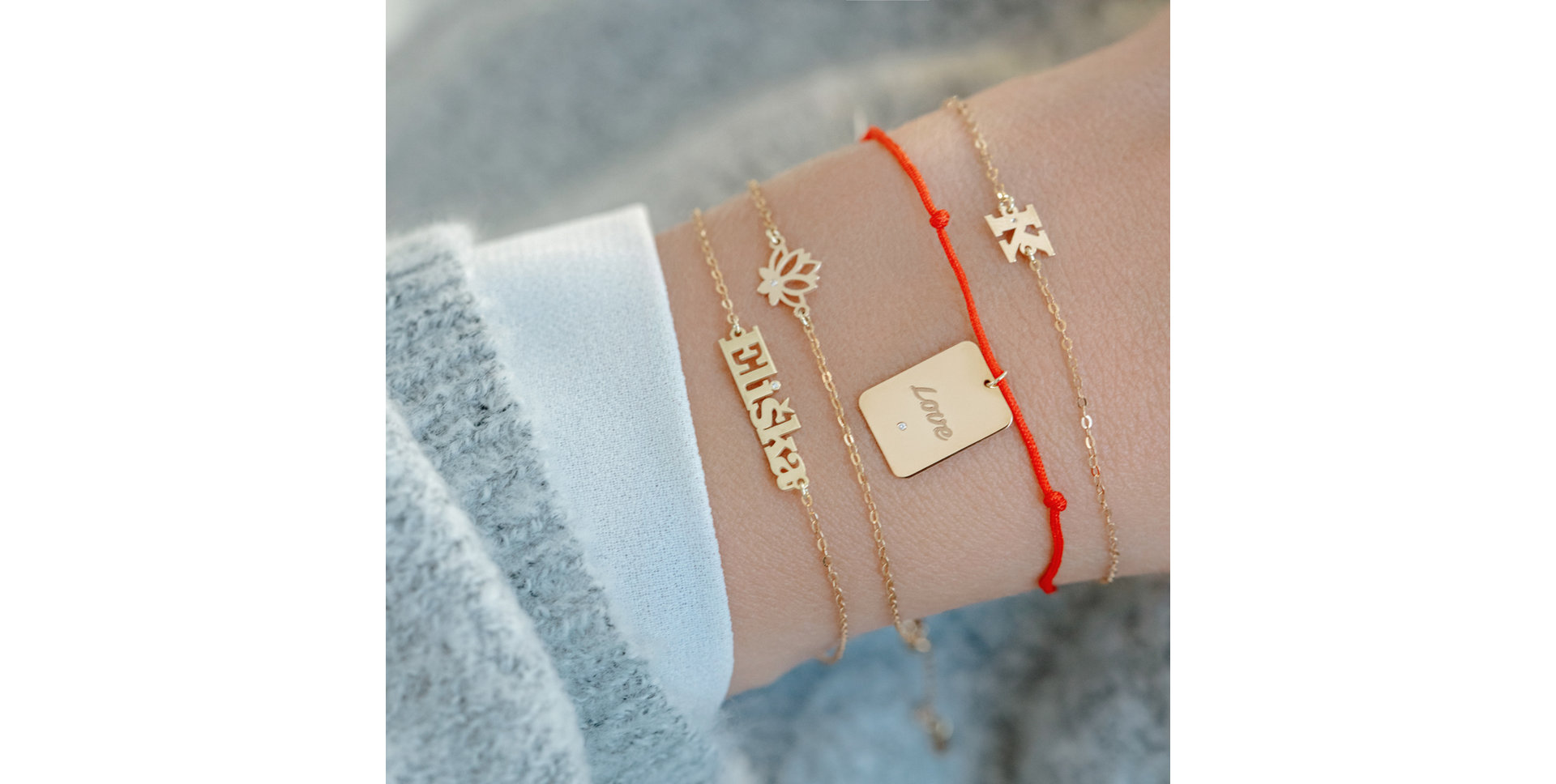 Náramok s diamantom Little Lotus