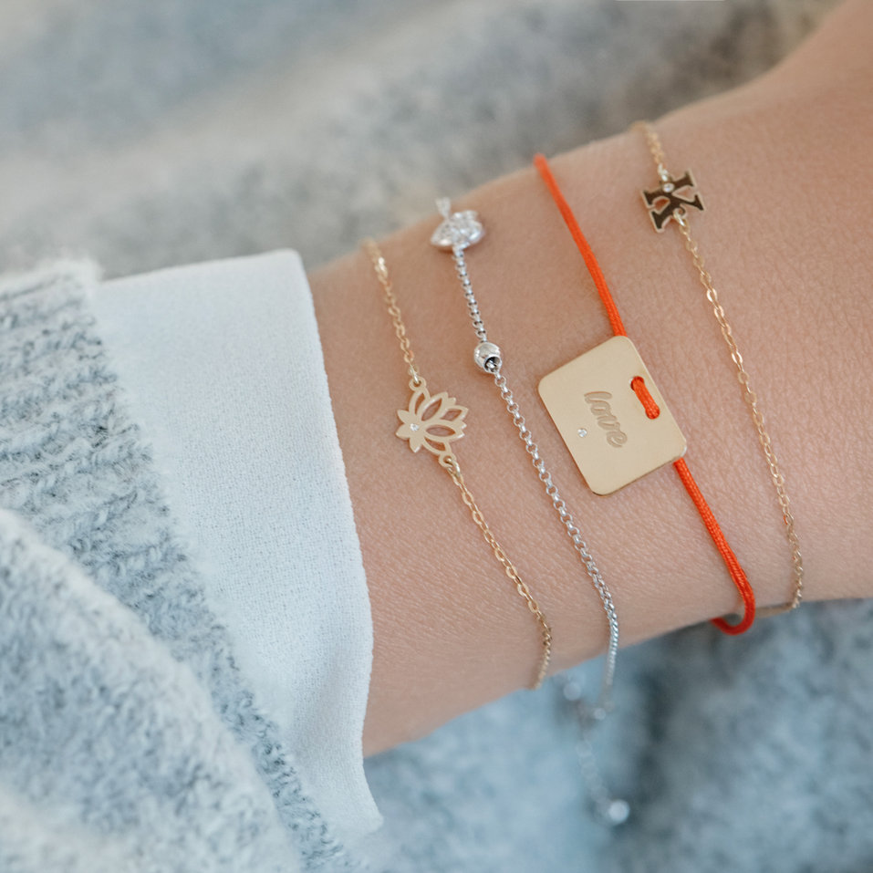 Náramok s diamantom Little Lotus