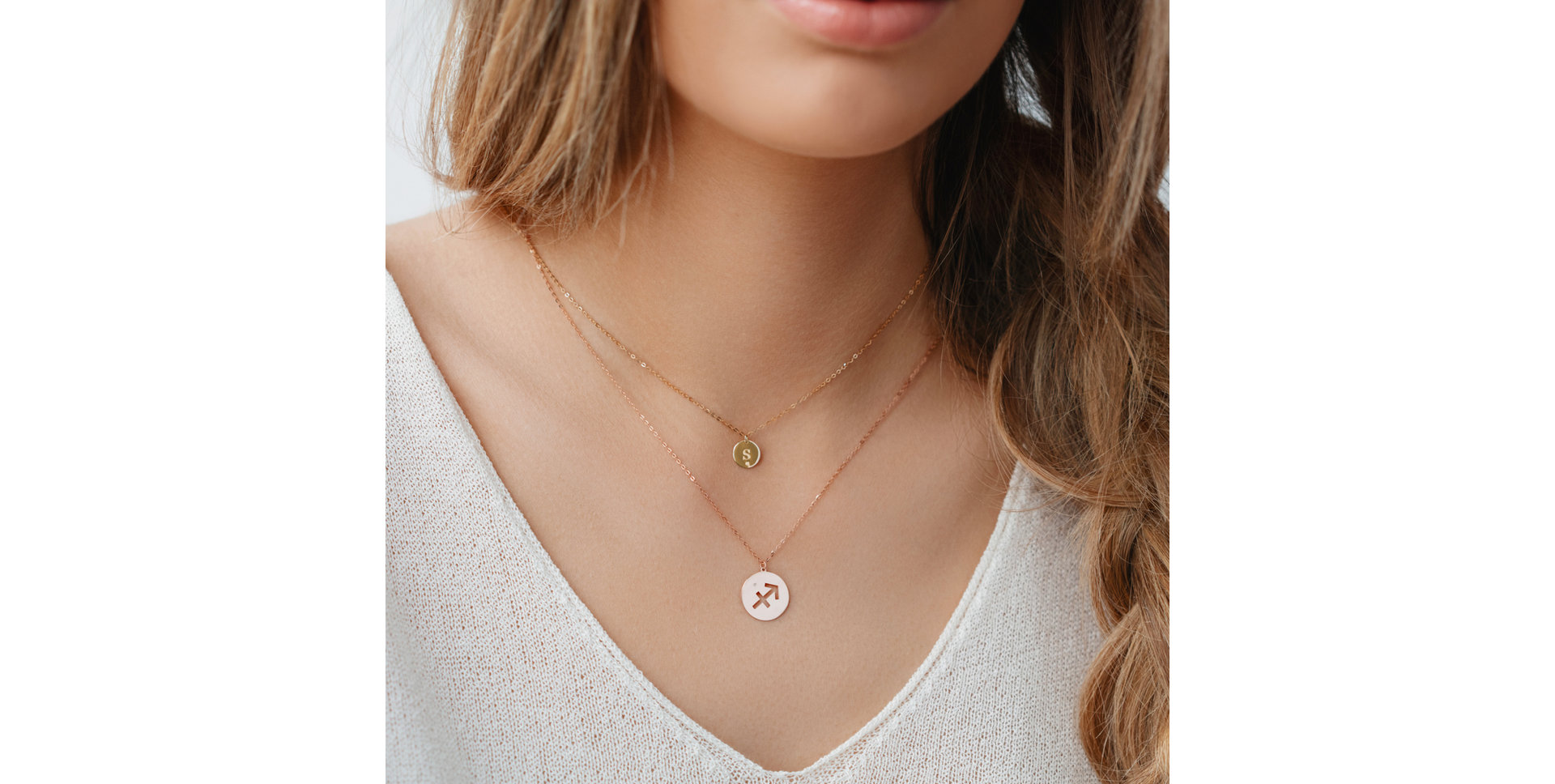 Náhrdelník s diamantom Sagittarius