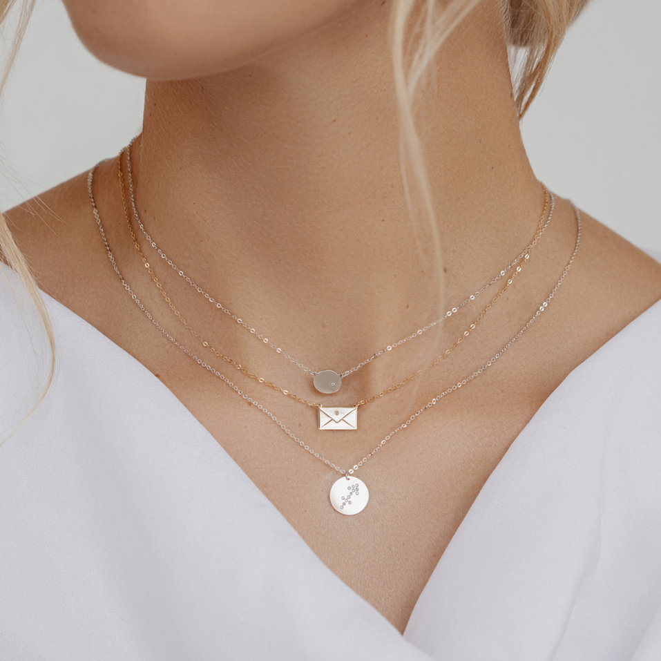 Náhrdelník s diamantmi Sagittarius