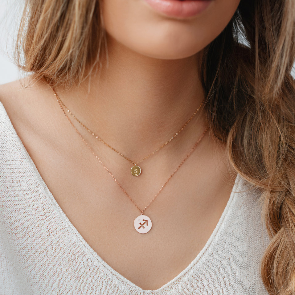 Náhrdelník s diamantom Aquarius