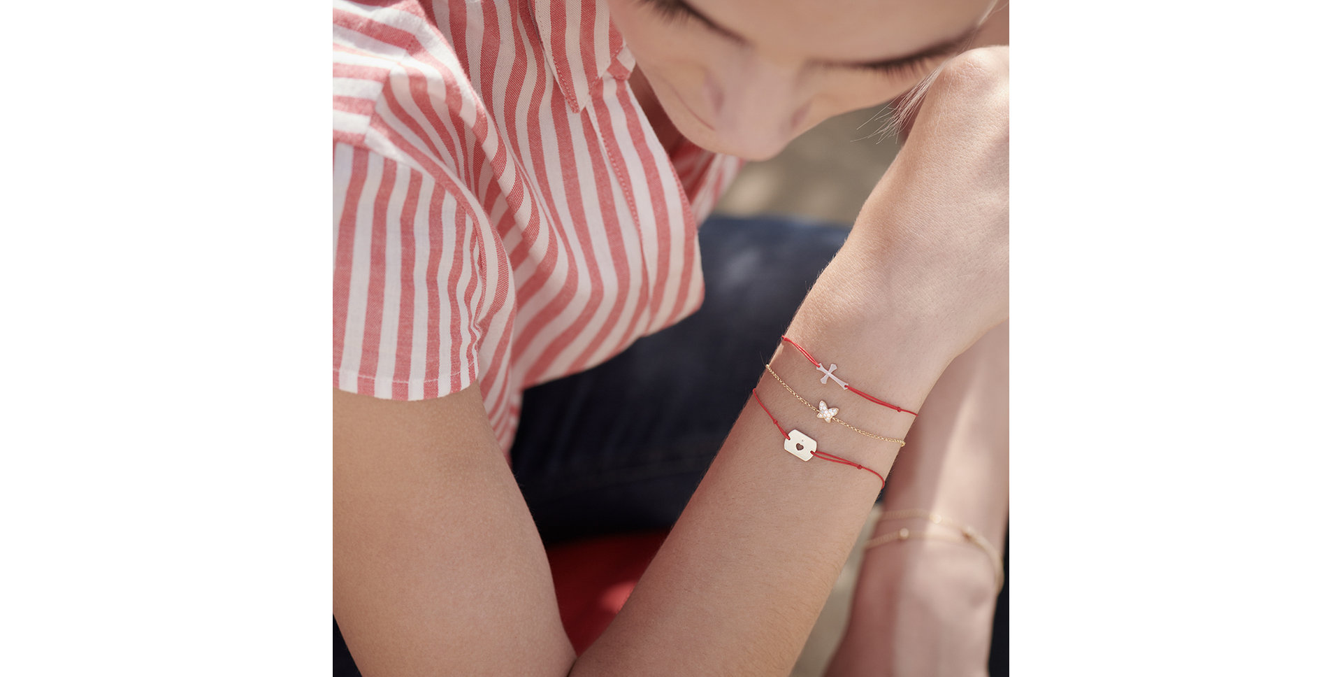 Diamantový náramok so šnúrkou Faith