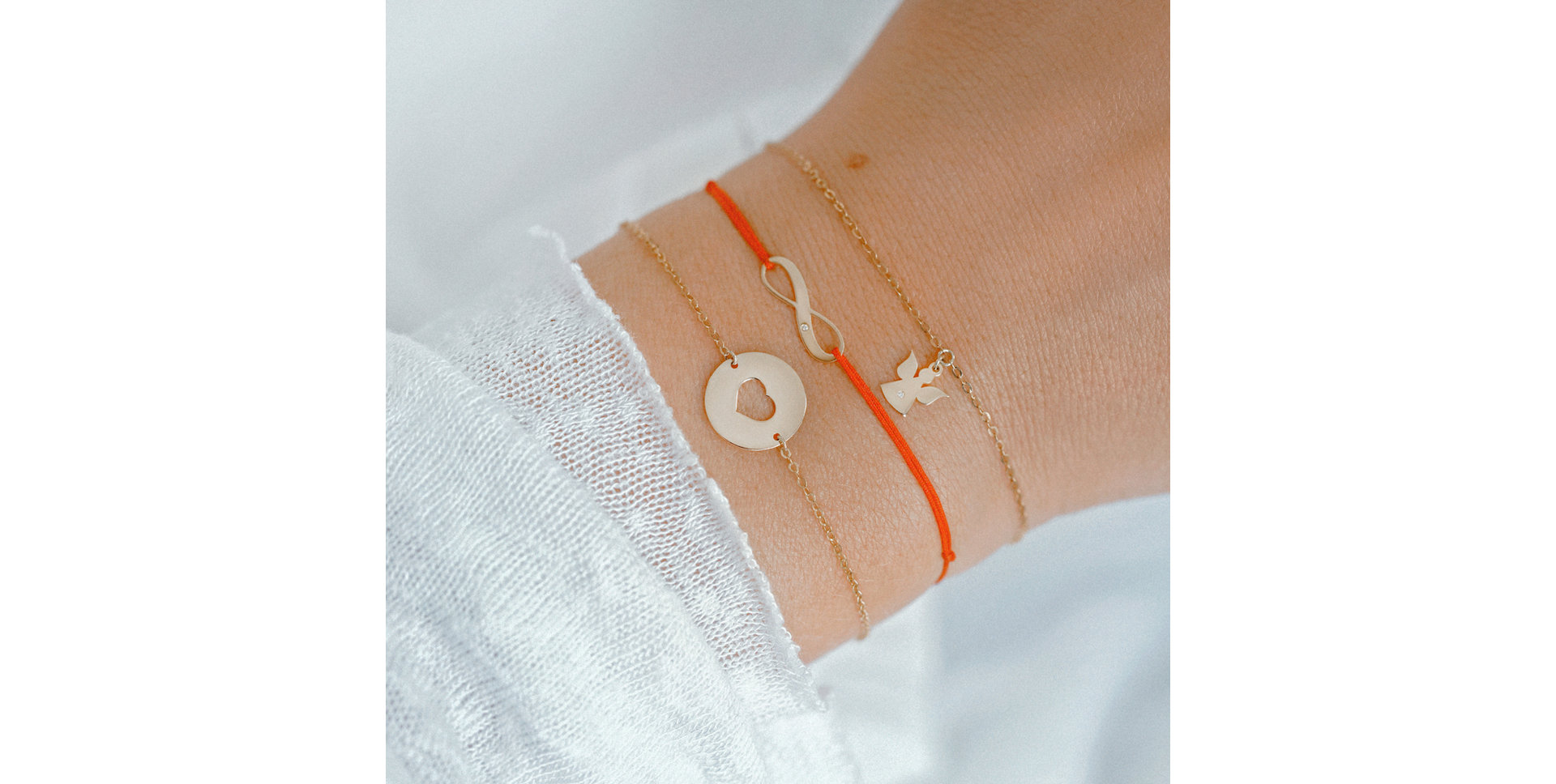 Diamantový náramok so šnúrkou Infinity