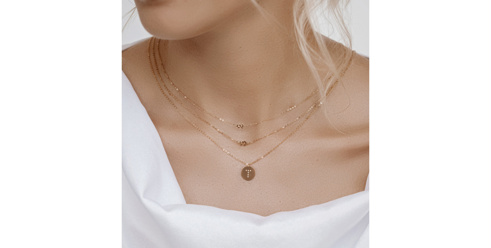 Náhrdelník s diamantom Lucky Two