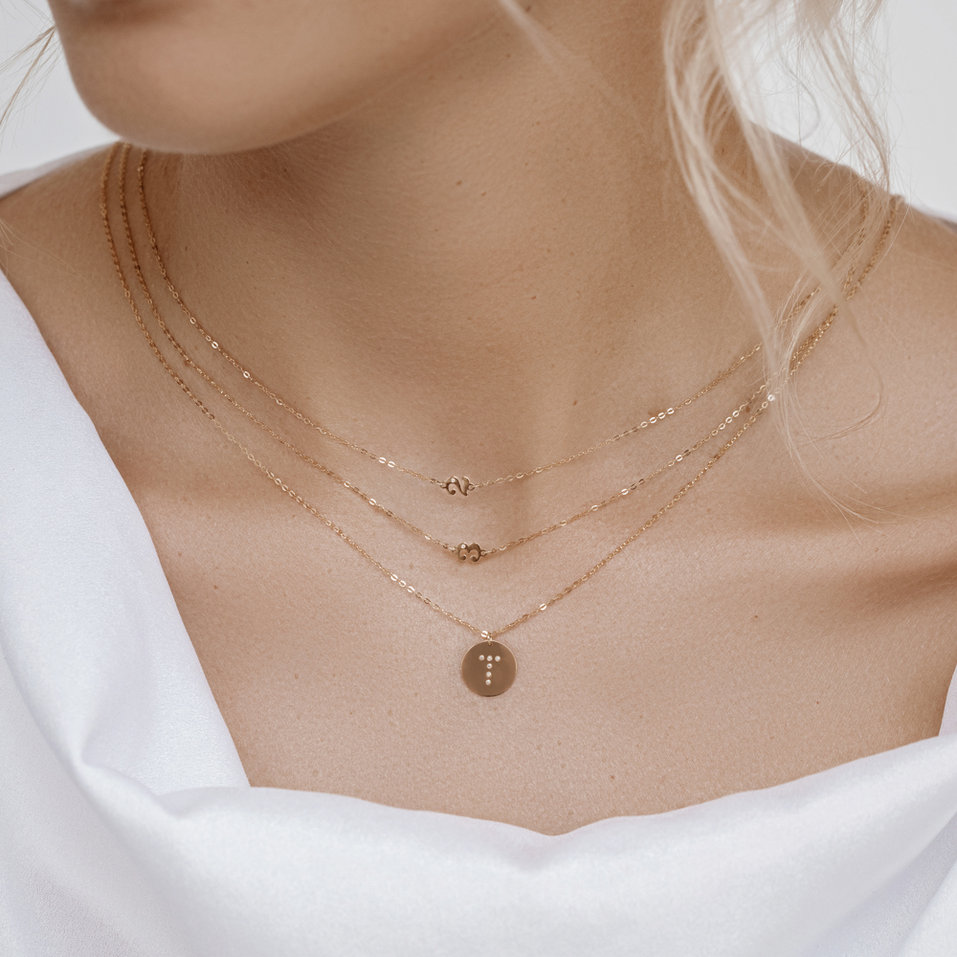 Náhrdelník s diamantom Lucky Two