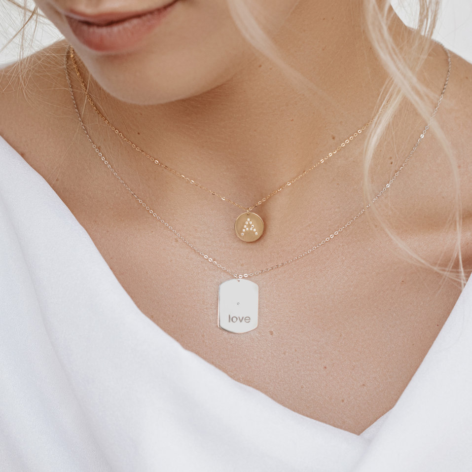 Náhrdelník s diamantmi Diamond Coins A