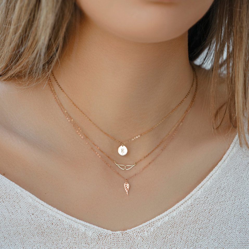 Náhrdelník s diamantom Little Coins E