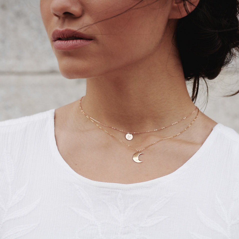 Náhrdelník s diamantom Little Coins M