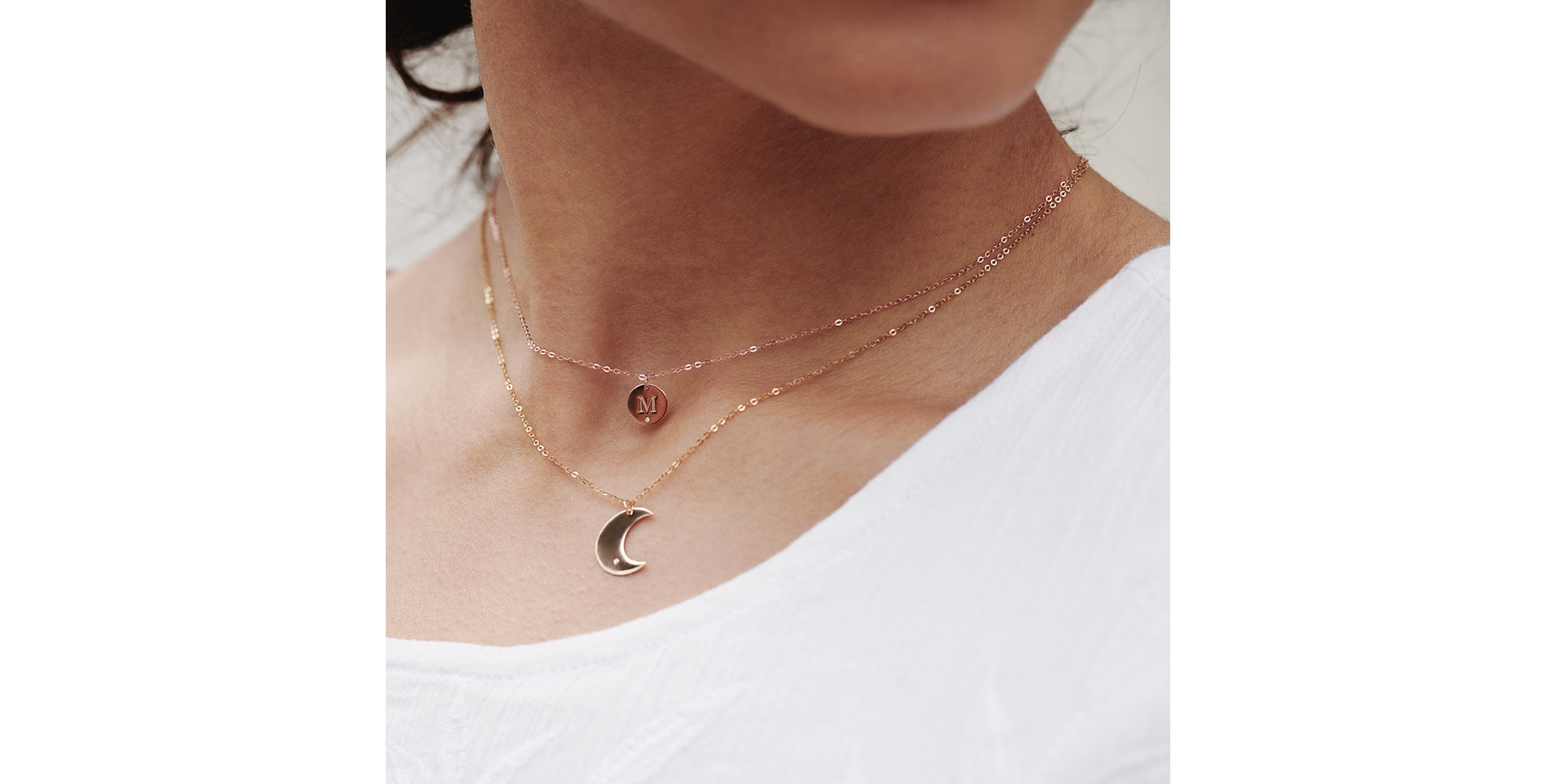 Náhrdelník s diamantom Little Coins Q