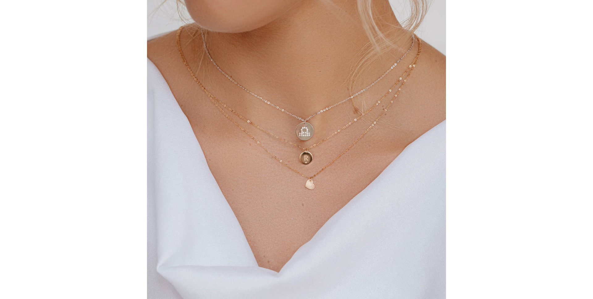 Náhrdelník s diamantom Little Coins R