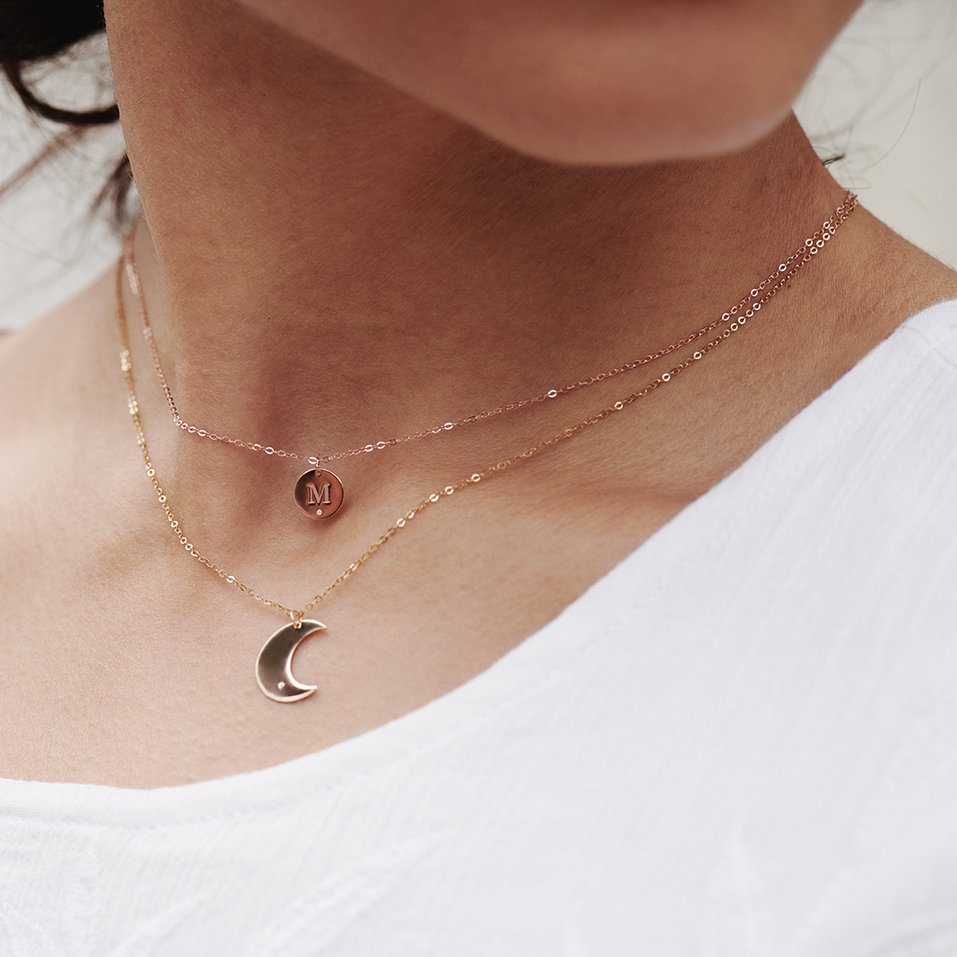 Náhrdelník s diamantom Little Coins W