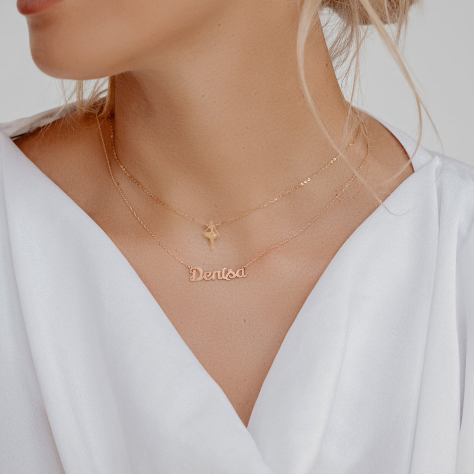 Náhrdelník s diamantom Ballet Girl