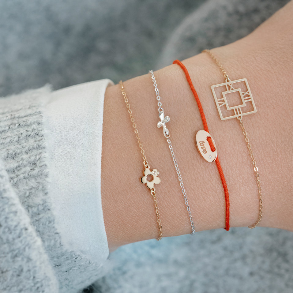 Náramok s diamantom Golden Hour