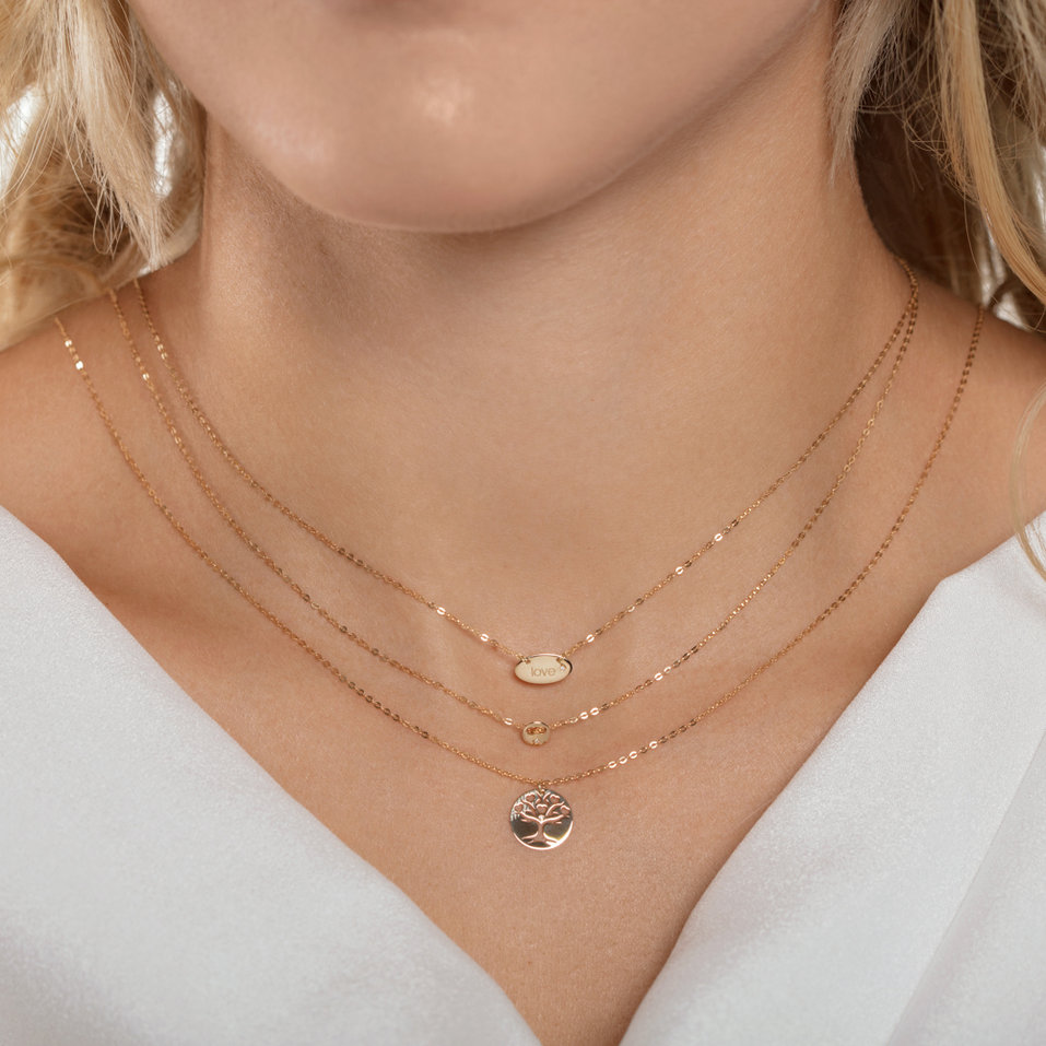 Náhrdelník s diamantom Minimalism