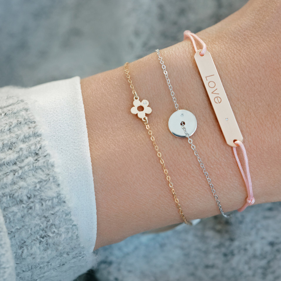 Náramok s diamantom Diamond Flower