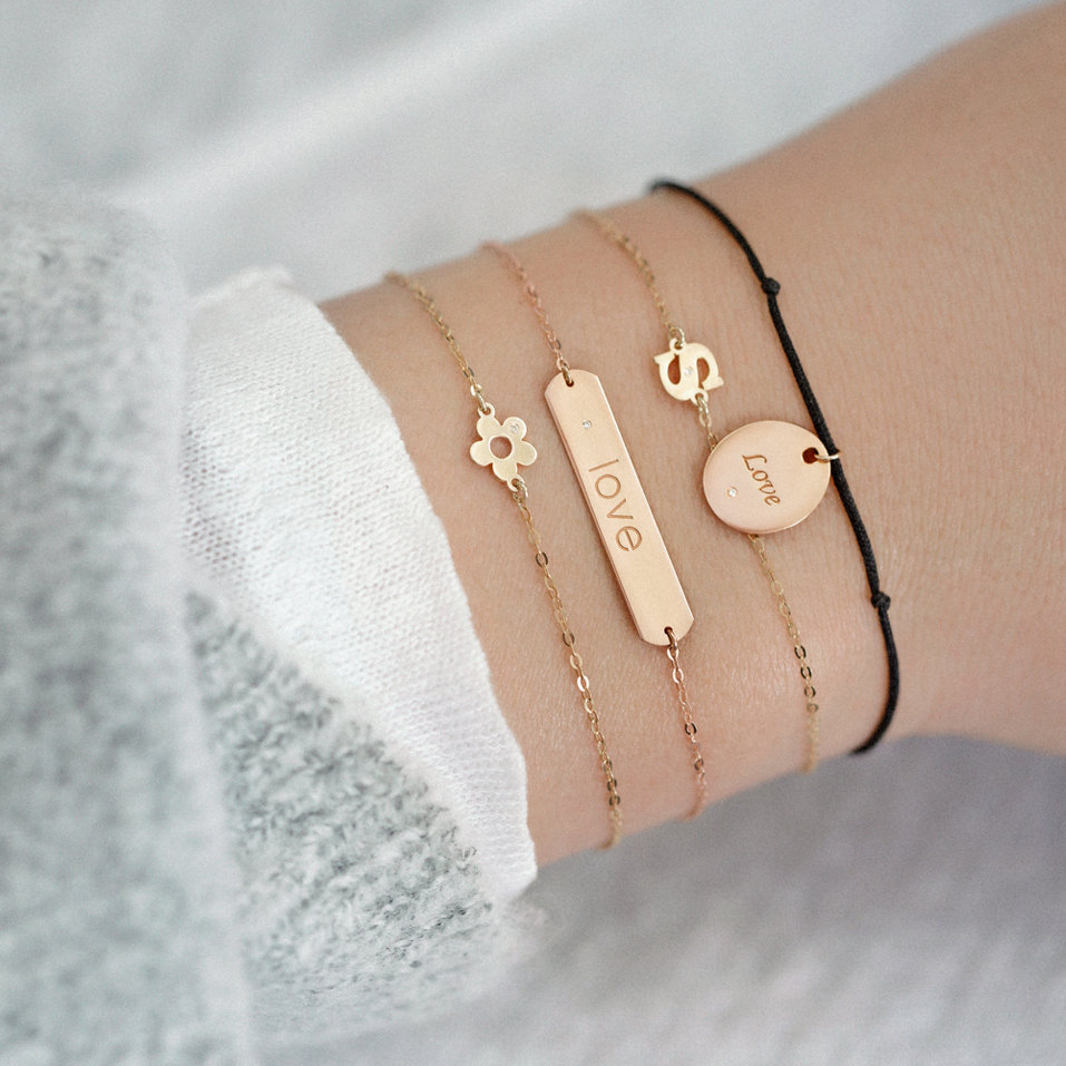 Náramok s diamantom Diamond Flower