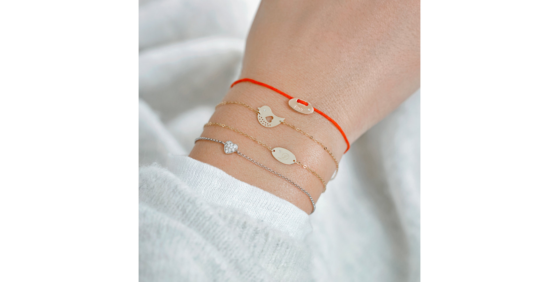 Náramok s diamantom Bird