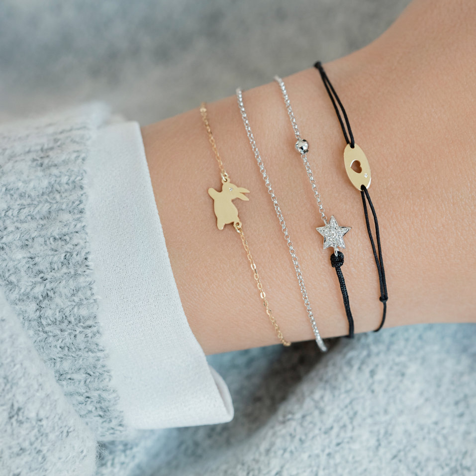 Náramok s diamantom Bunny