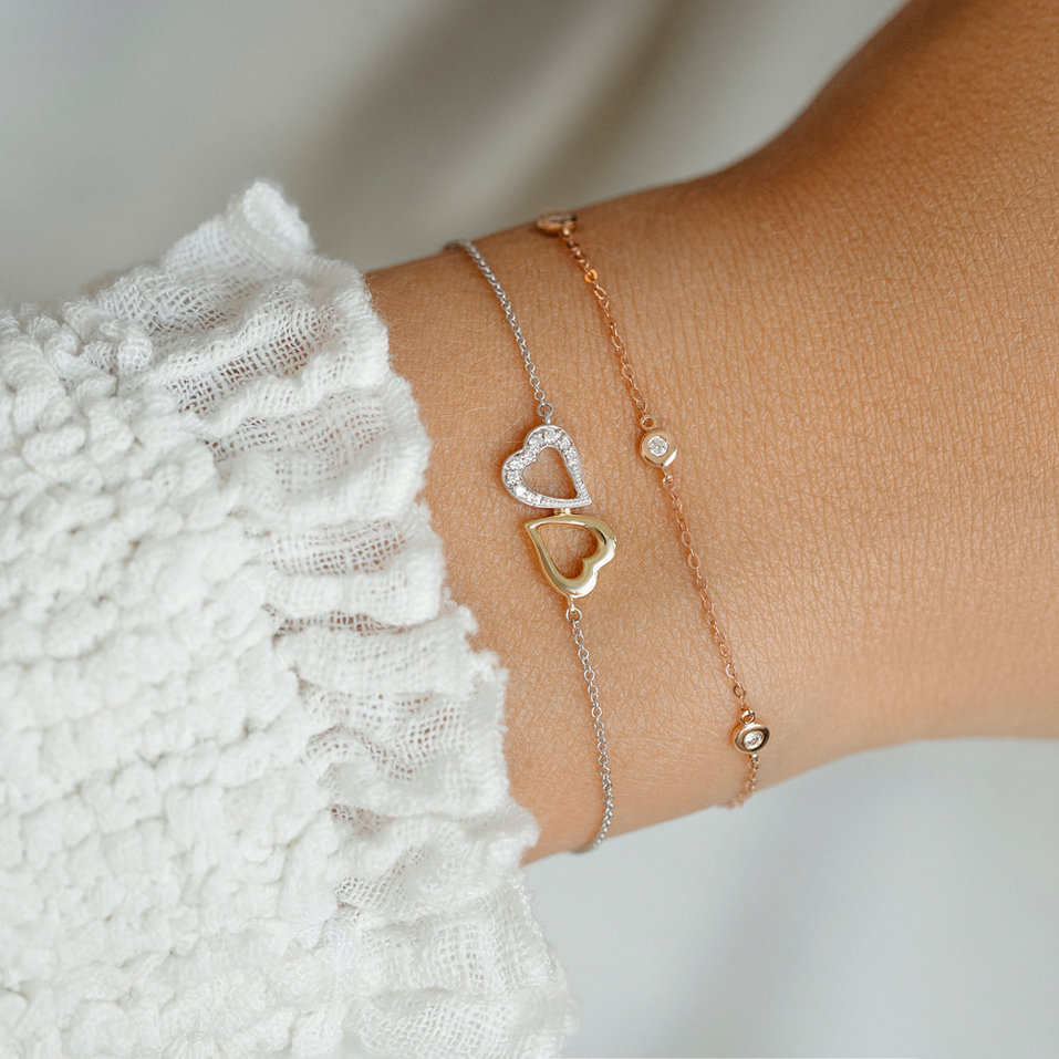 Náramok s diamantmi Lovely Heart