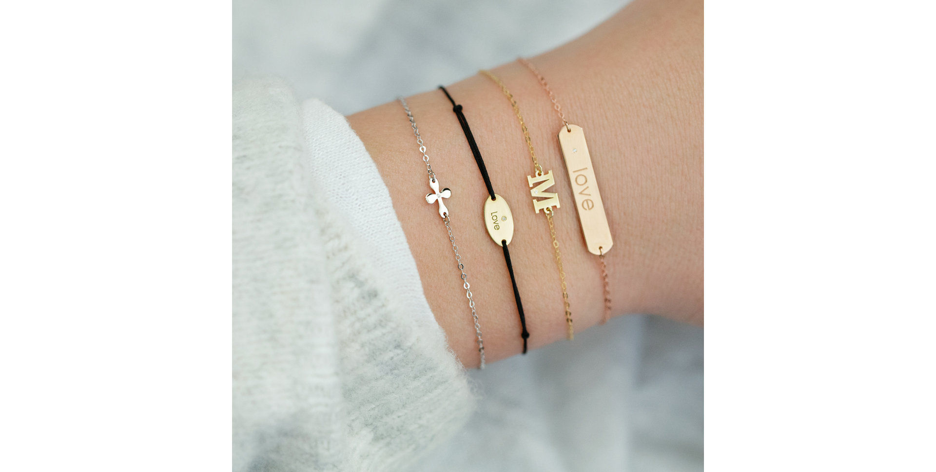 Náramok s diamantom Classic Big B