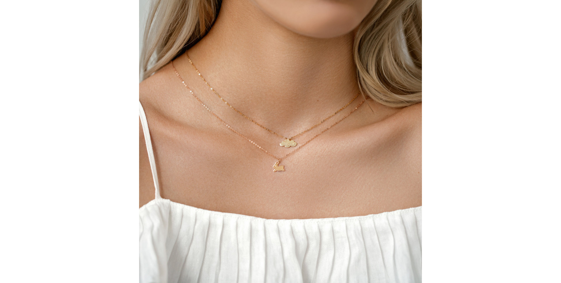 Náhrdelník s diamantom Cloud