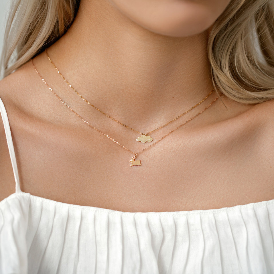 Náhrdelník s diamantom Cloud