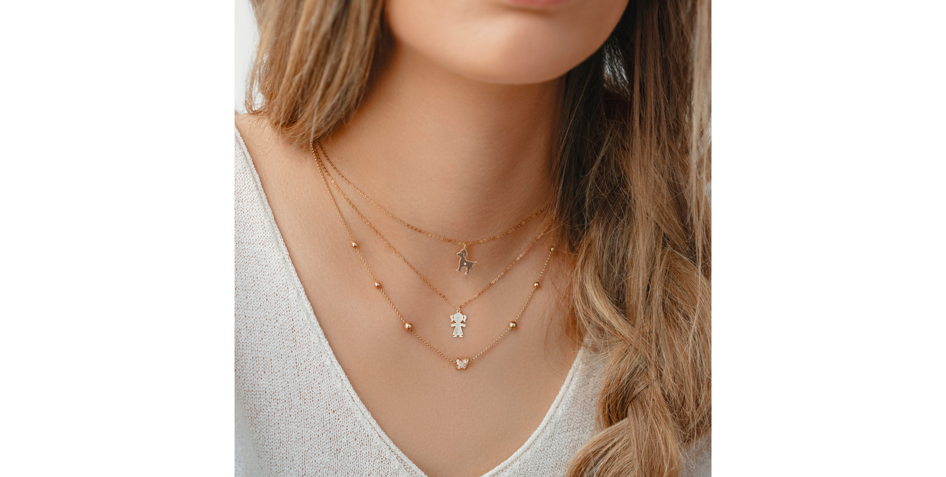 Náhrdelník s diamantom Girl