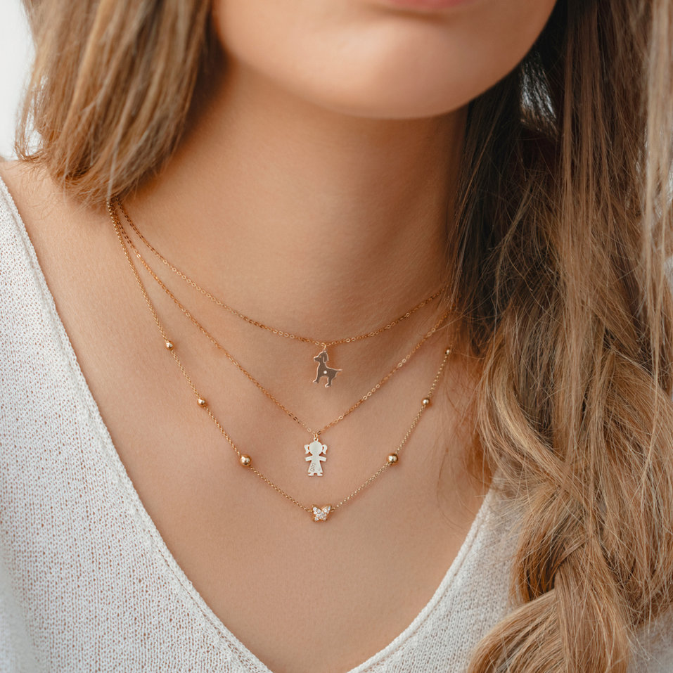 Náhrdelník s diamantom Girl