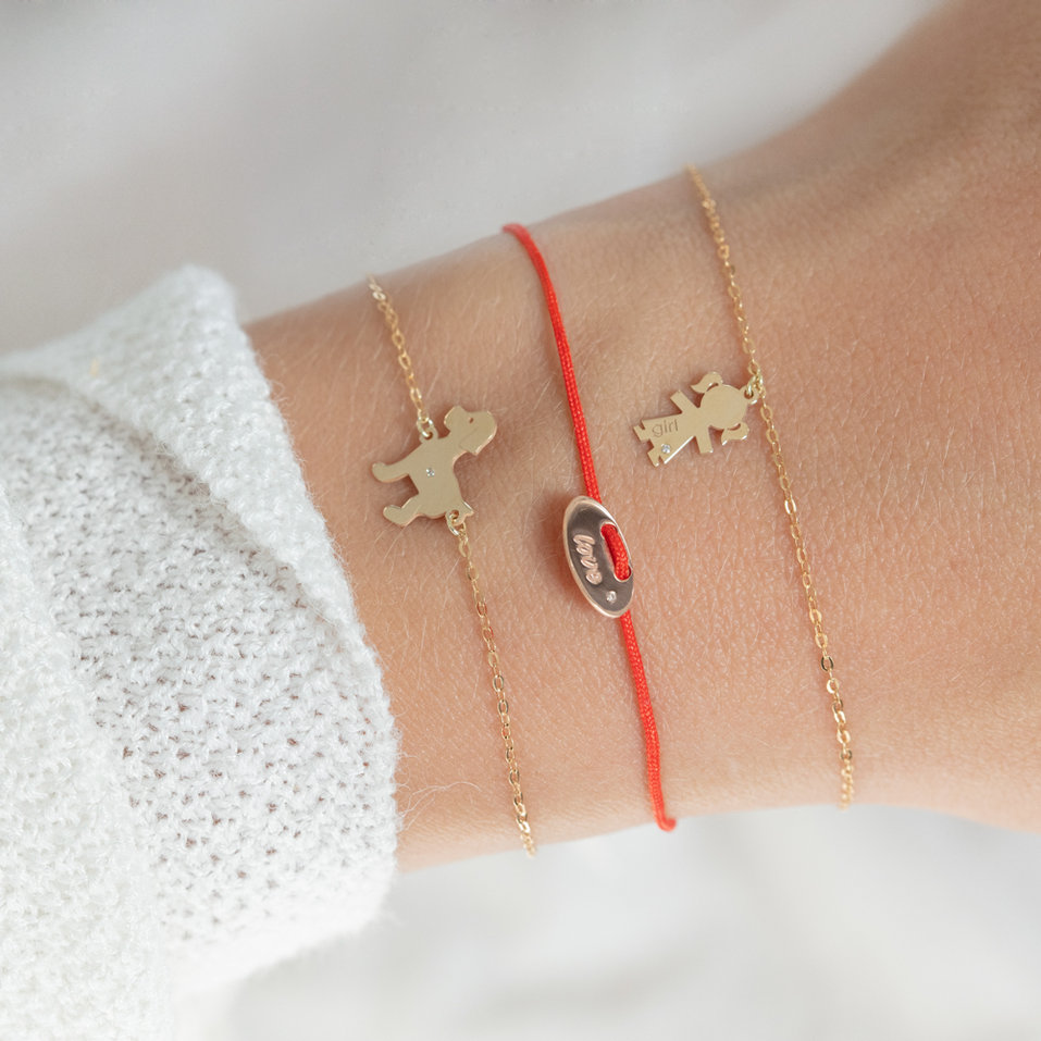 Náramok s diamantom Girl