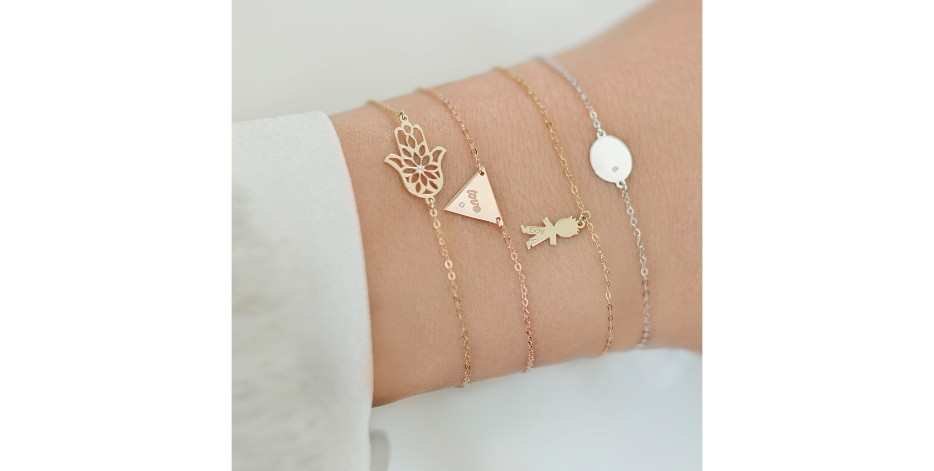 Náramok s diamantom Boy