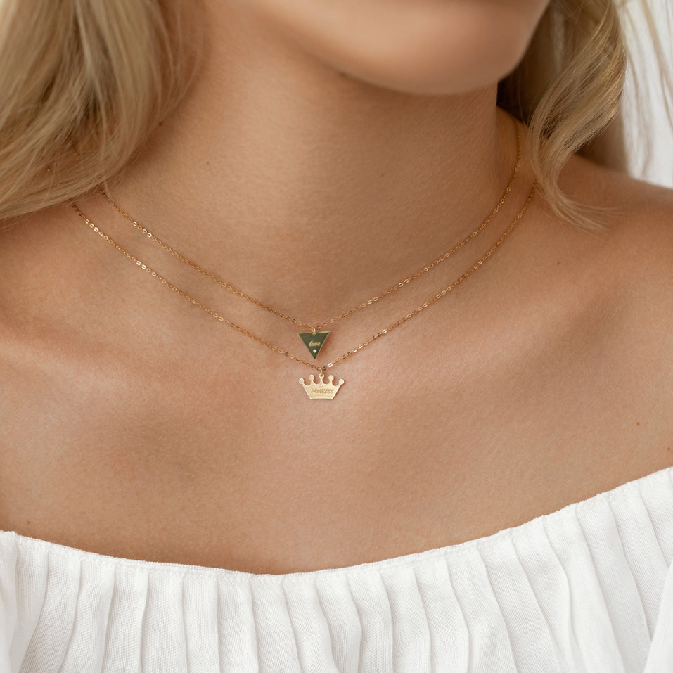 Náhrdelník s diamantom Princess