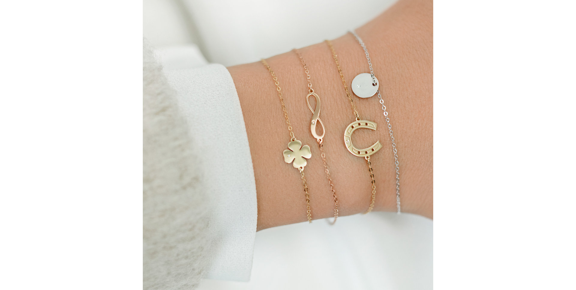 Náramok s diamantom Horseshoe