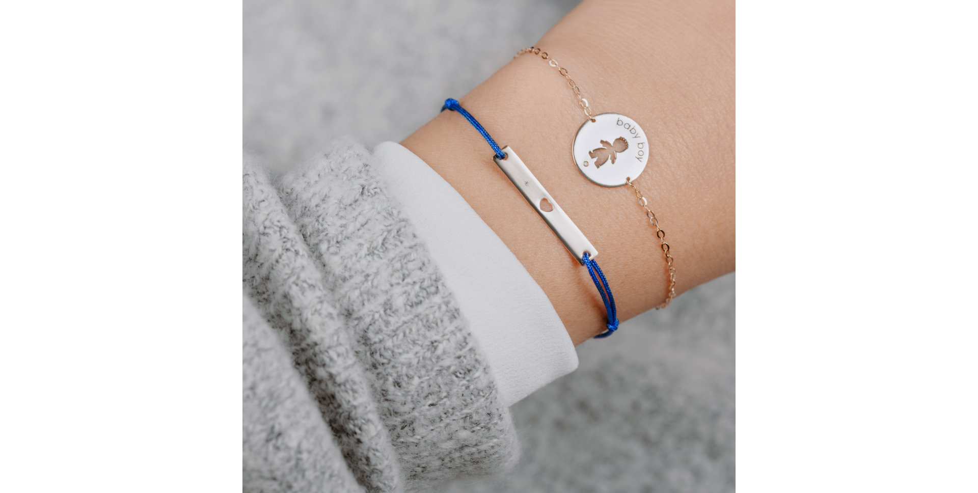 Náramok s diamantom Baby Boy