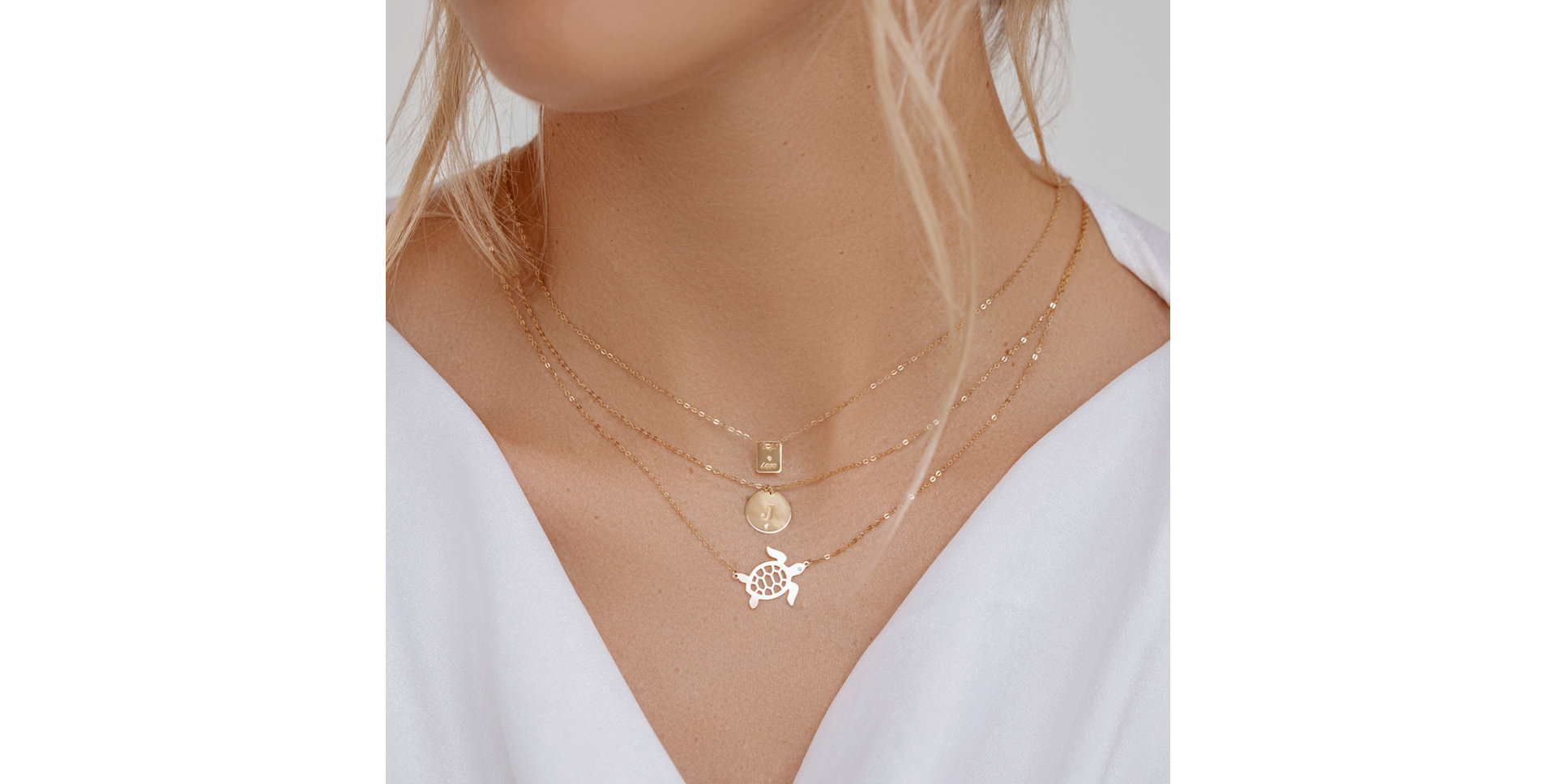 Náhrdelník s diamantom Turtle