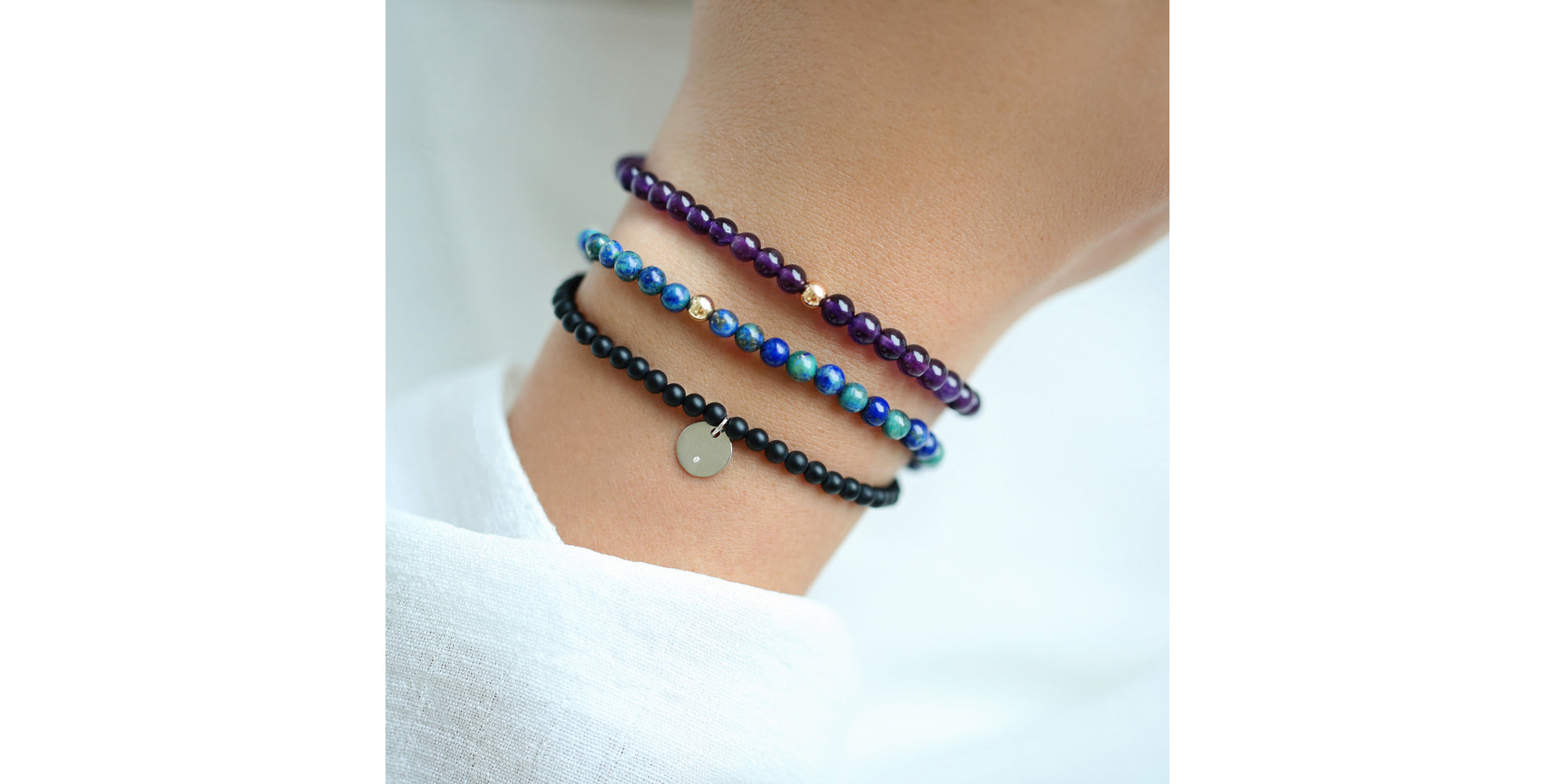 Náramok s ametystom african Fancy Beauty