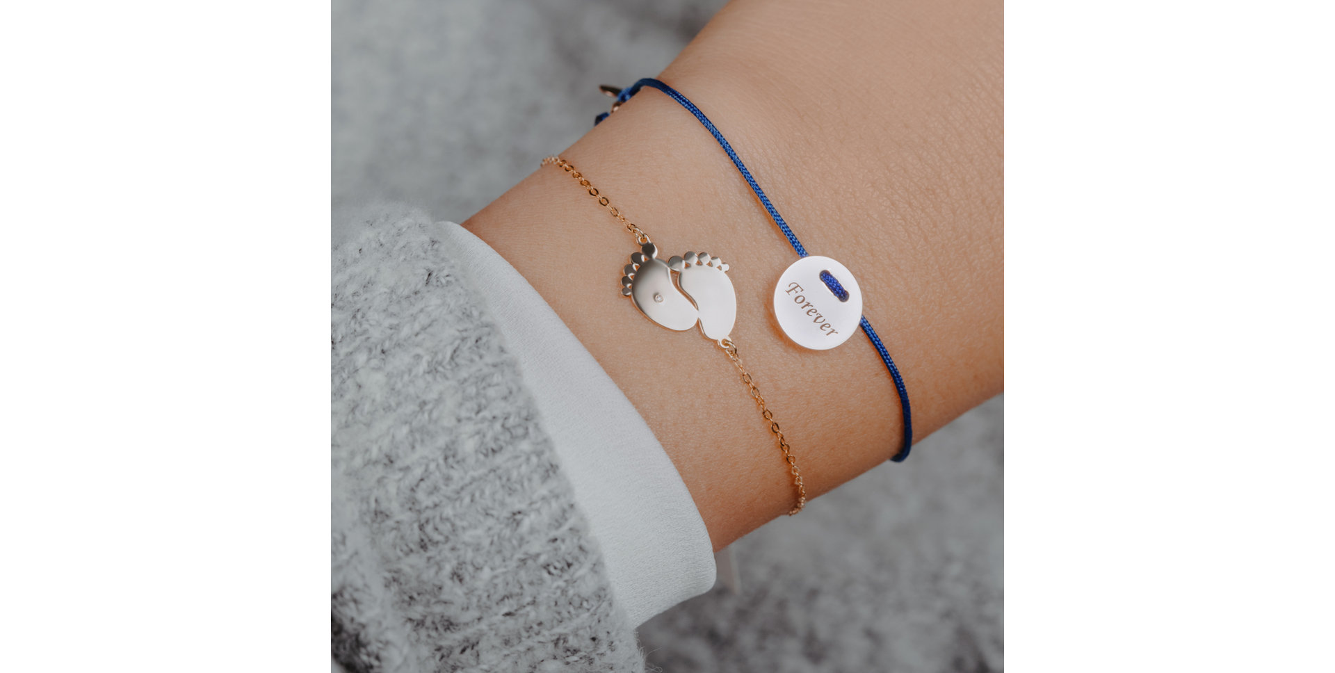 Diamantový náramok so šnúrkou Forever