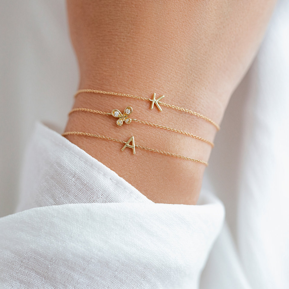 Náramok s diamantom Round Line B