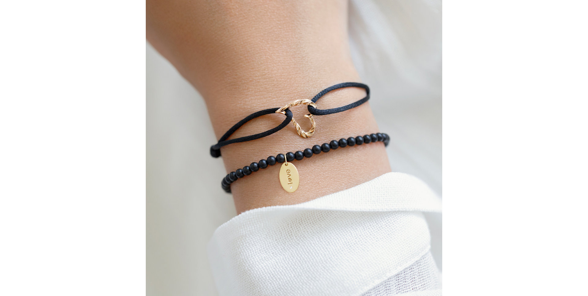 Diamantový náramok s achátmi Dark Desire