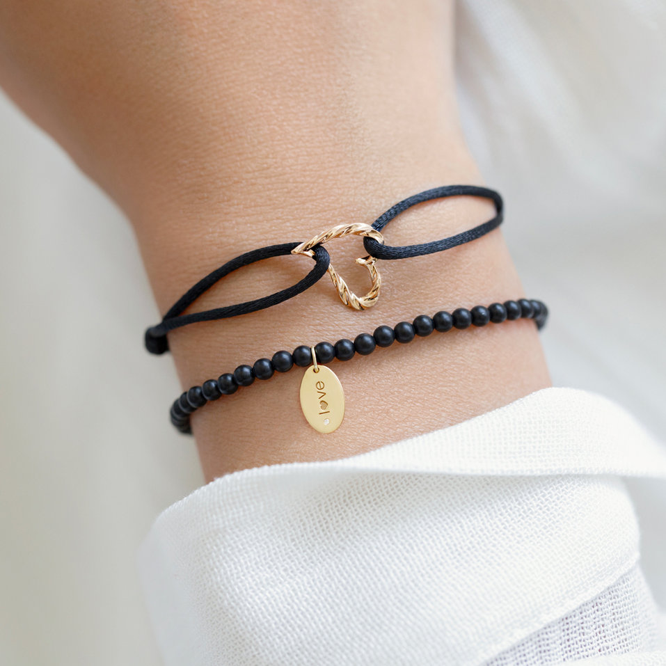 Diamantový náramok s achátmi Dark Desire