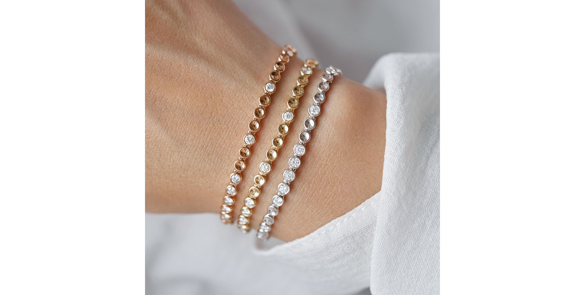 Náramok s hnedými diamantmi Essential Brilliance