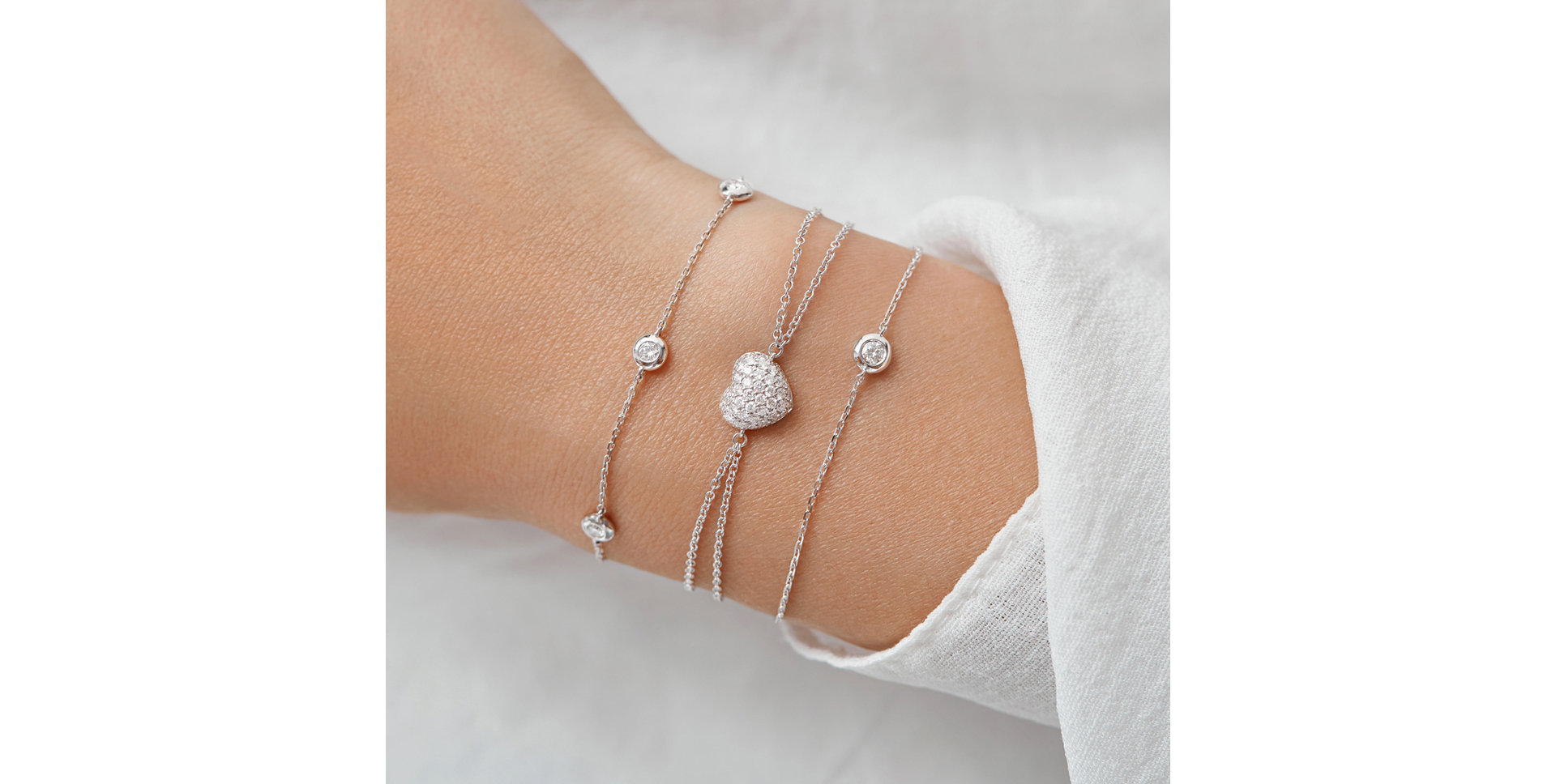 Náramok s diamantmi Sparkling Dots