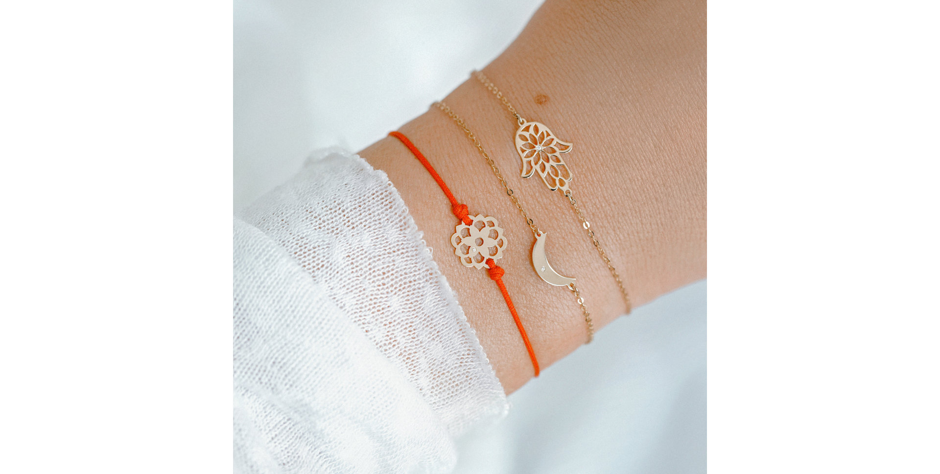 Diamantový náramok so šnúrkou Blossom