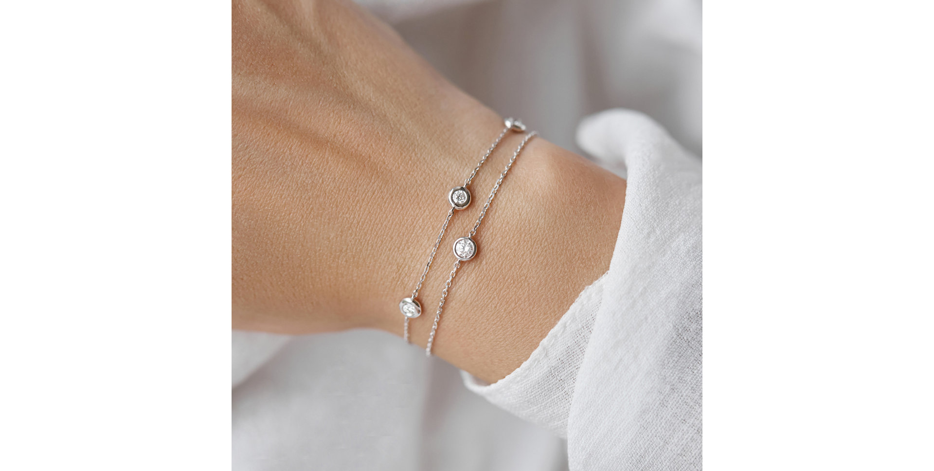 Náramok s diamantmi Sparkling Dots