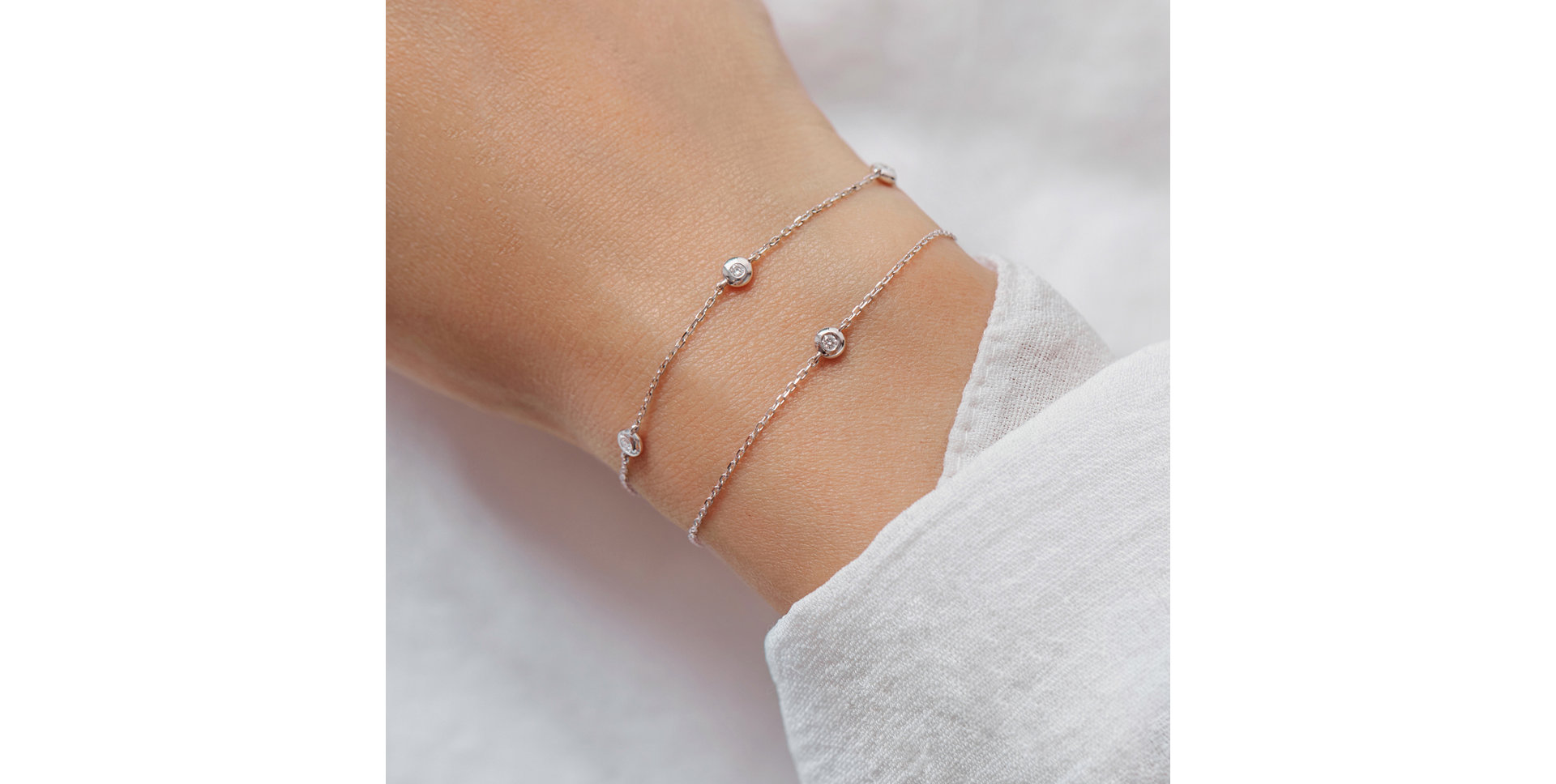 Náramok s diamantom Sparkling Dots