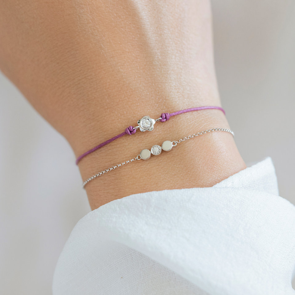 Náramok s diamantom Sparkling Circles