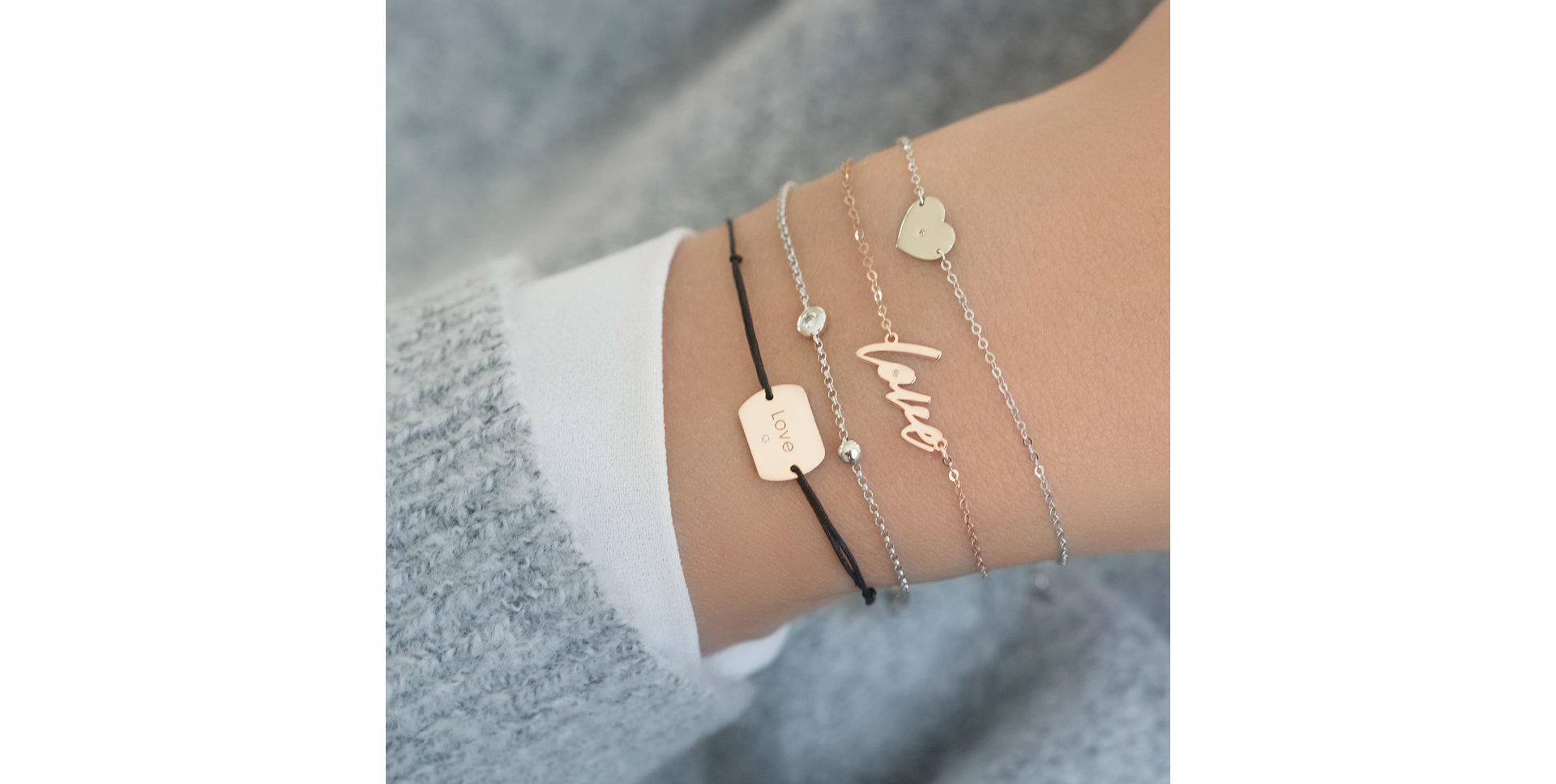 Náramok s diamantom Sky Message