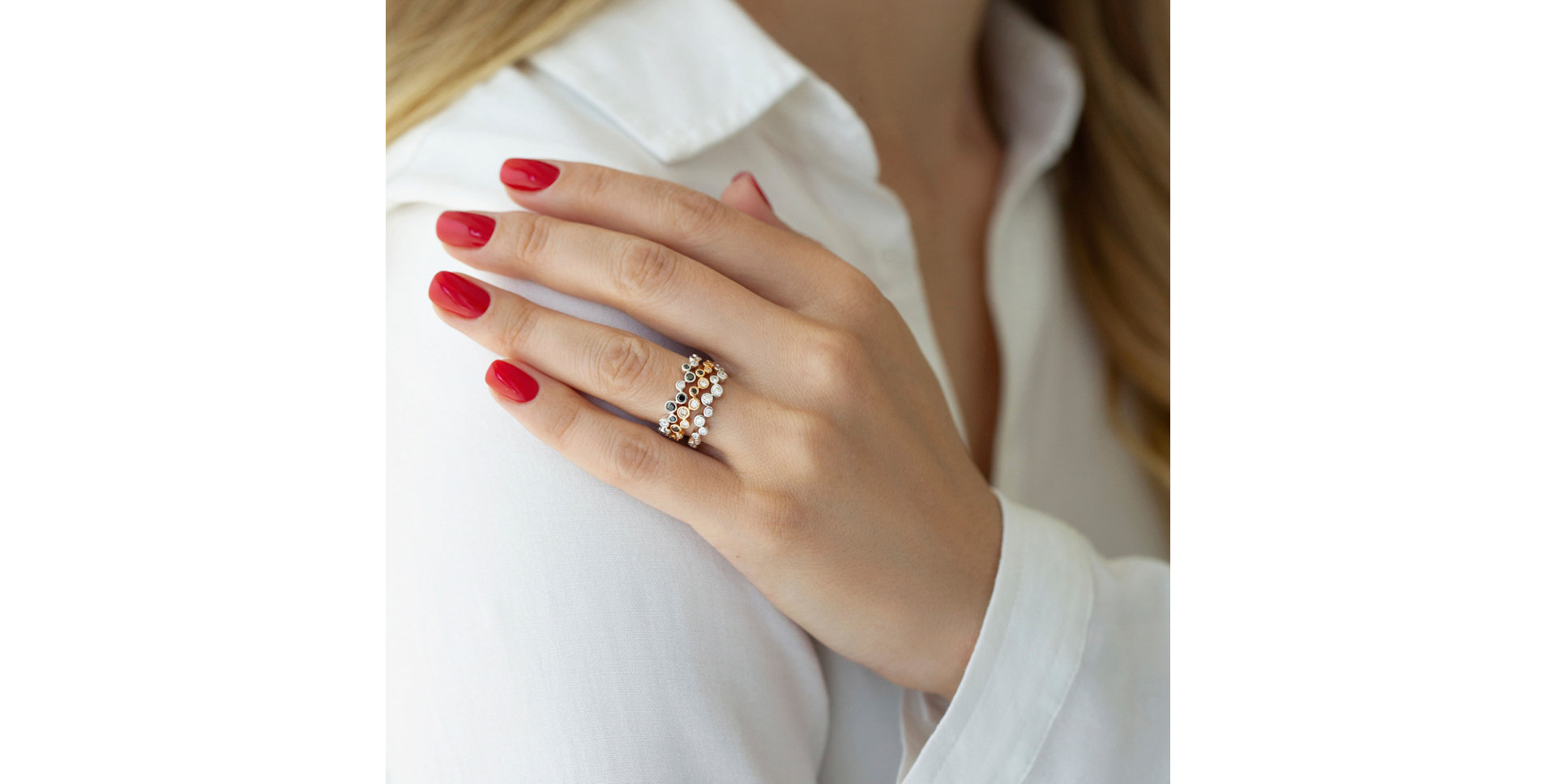 Prsteň s diamantmi Virgin Tears