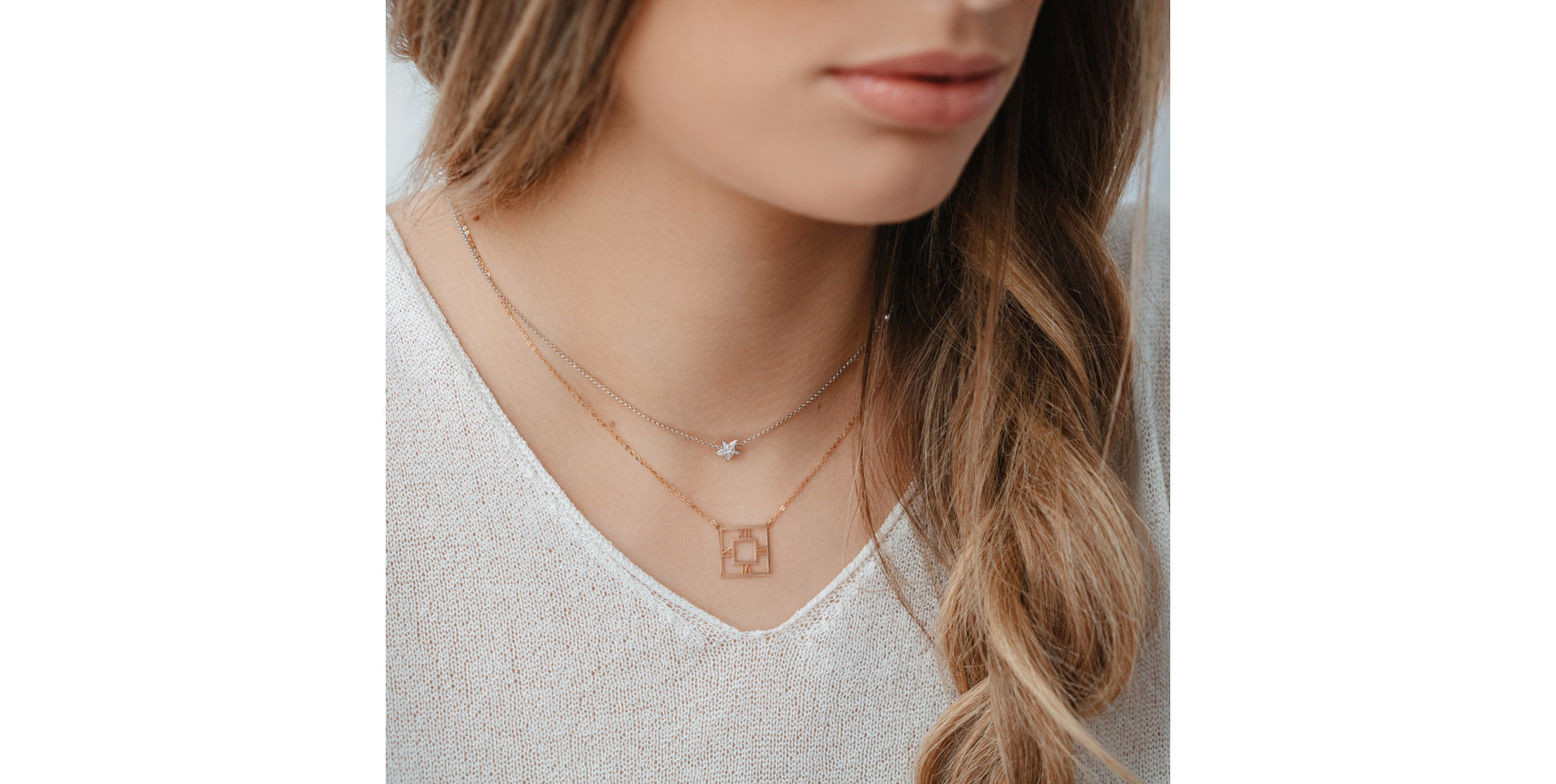 Náhrdelník s diamantmi Starshine Waterfall