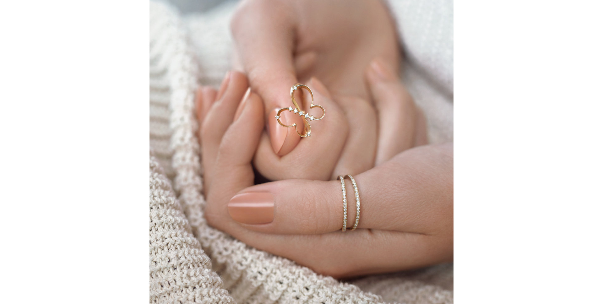 Prsteň s diamantmi Double Beauty