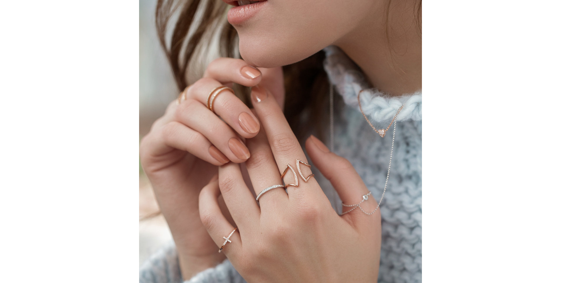 Prsteň s diamantmi Double Beauty